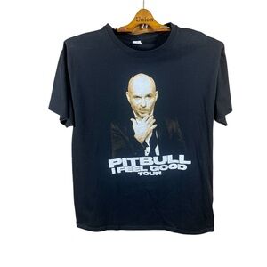 2021 Pitbull/ Iggy Azalea Men’s/ Unisex Band Short Sleeve Tour T-Shirt Size L